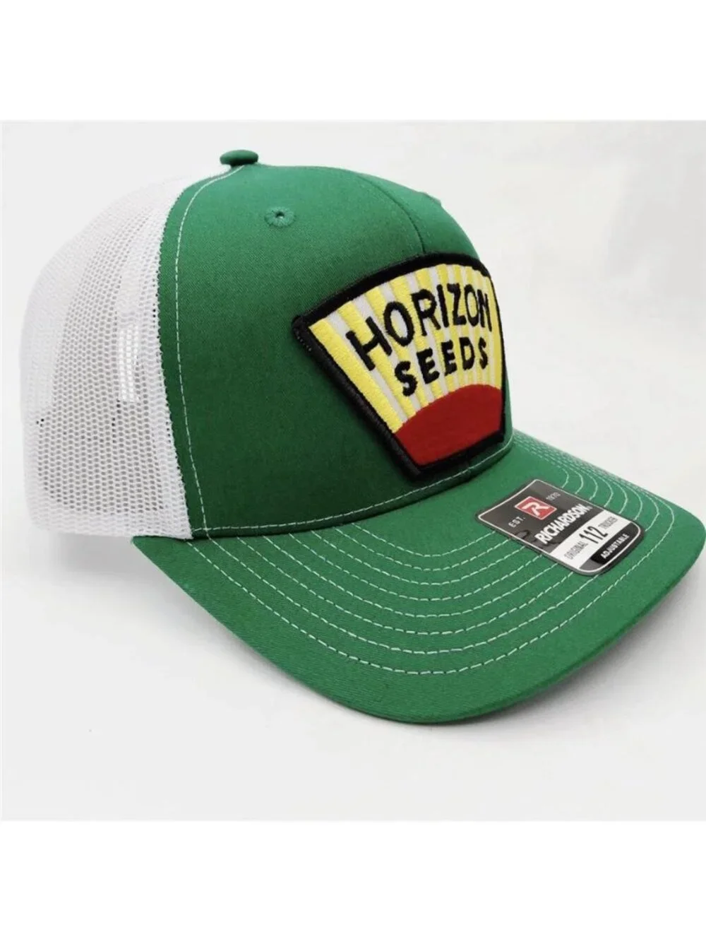 Retro Horizon Seeds Embroidered Patch Trucker Hat Richardson 112 Cap New Farmer